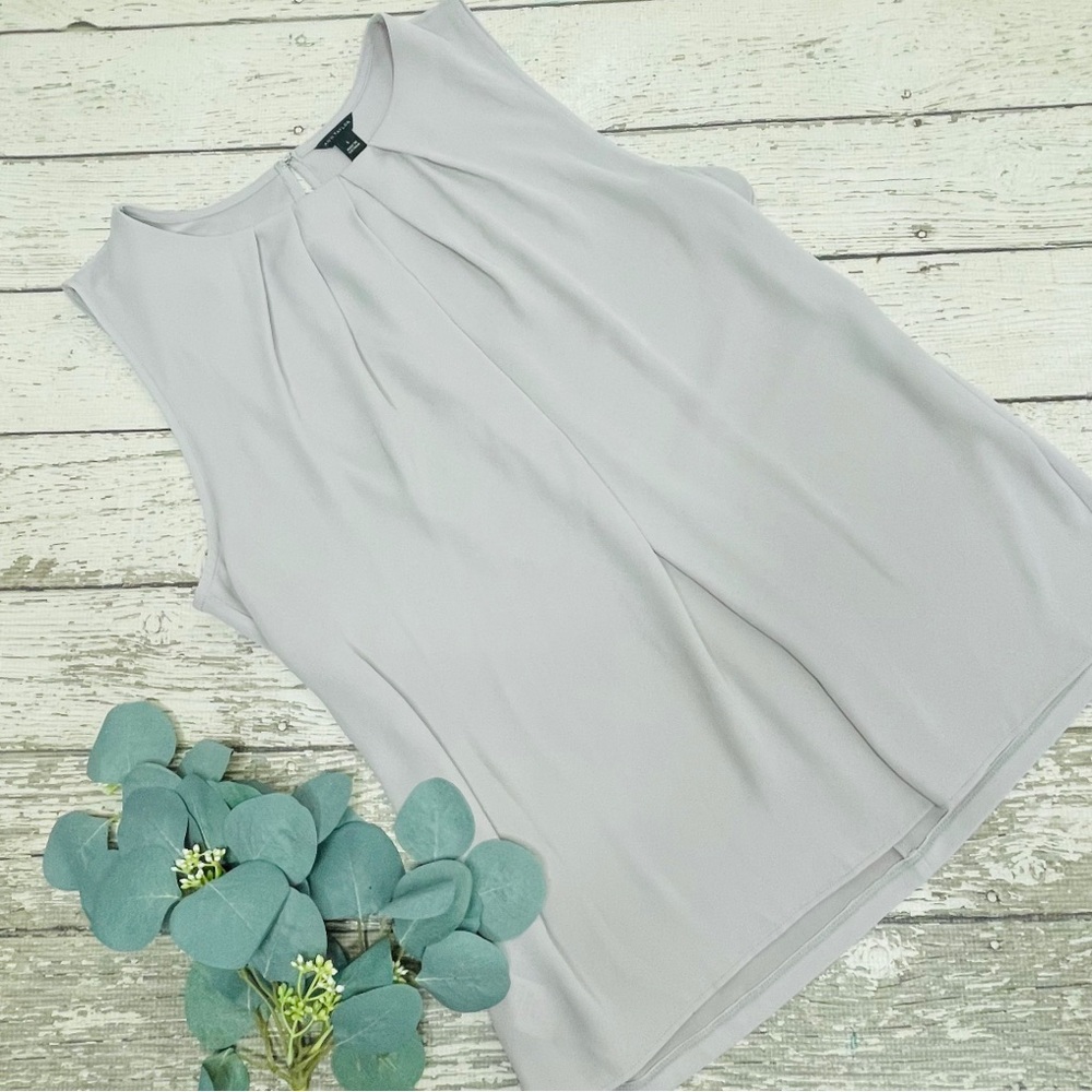 Ann Taylor Gray Swing Tank Top